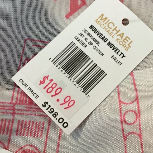 NWT Michael Kors Jet Set EFFIE TOWERS Nouveau Novelty Leather Large Wrislet - Picture 15 of 16